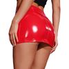 Patent Leather Mini Skirt for Women Front Zipper High Waist Pencil Skirt for Festival Club Date Night