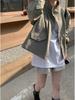 Women's Korean Chic Motorcycle Jacket: Versatile Zippered Long-Sleeve in Spring/Autumn Style