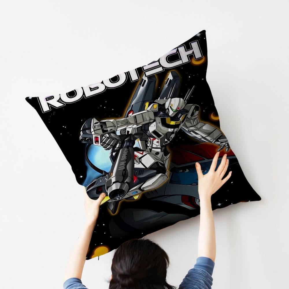 Anime R-Robotech Pillowcase Toon Gift Cushion Cover Bedroom Home Sofa Chair Seat Decor Pillow Case