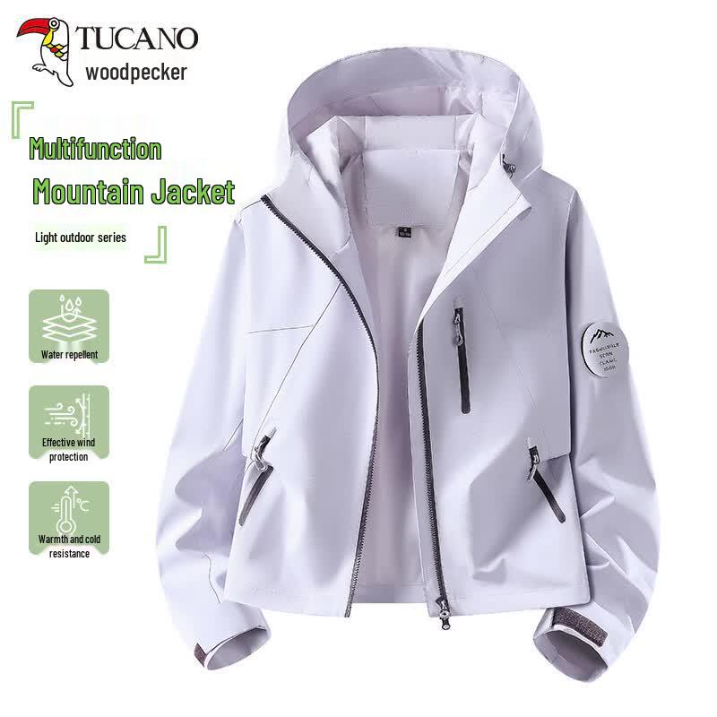 Tucano Women's Petite Hooded Windbreaker Jacket
