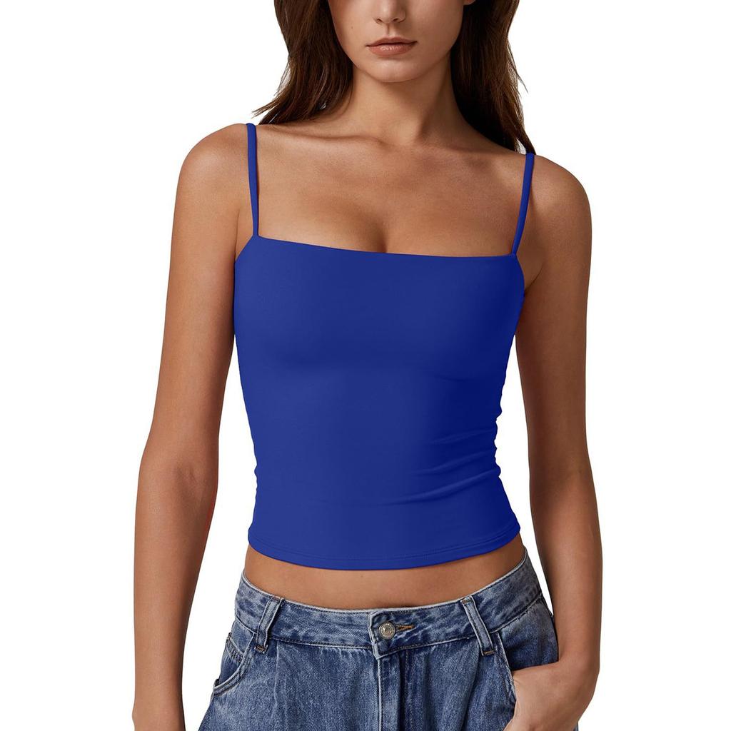 Women's Fashion Sleeveless Sexy Adjustable Small Camisole Colour Tank Top