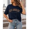 Retro and Trendy TShirt Classic and Versatile Casual Comfortable Round Neck Short Sleeved Tee From Los Angeles California Trend