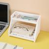 Double-Layer Cat Claw Desktop Storage Rack: Organize Stationery, Cosmetics & More