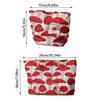 Vintage Canvas Make-up Tasche Roter Pilz Druck M/L Größe Münz Schlüssel Tasche Waschbare Aufbewahrungstasche Hochzeit