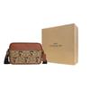 Coach X Disney Collaboration 22 Mickey Embroidered Color Block Multi-Slot Leather And Fabric Crossbody Bag Small Unisex Crossbody Bag CL960-B4KM