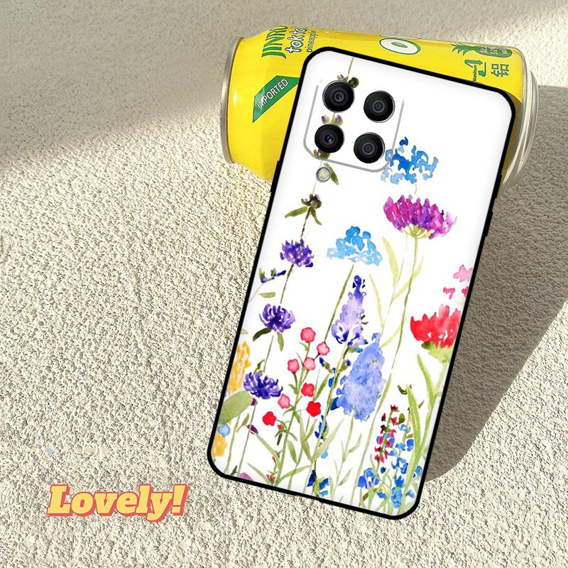 Lavender Purple Flowers Case For Samsung Galaxy M53 M16 M11 M21 M31 M35 M12 M13 M14 M15 M36 M56 M32 M52 M55 M34 M54