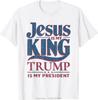 Men's Clothing Christian Jesus Is King Design Crown T-shirt Casual Couple Tshirt Tees Fitness T Shirt