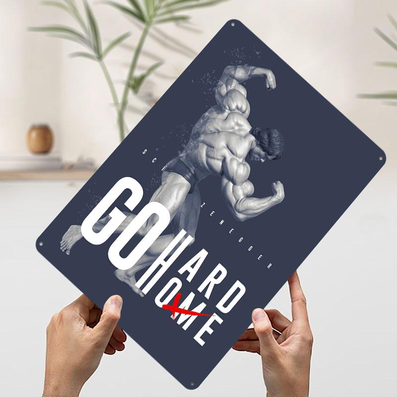 Arnold Schwarzenegger Metal Poster Custom Wall Art Retro Vintage Tinplate Signs for Man Cave Office Decoration Room Desk Decor