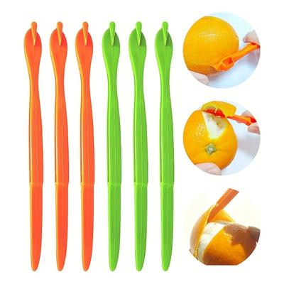 Orange Peeler Set, Plastic Peeler, Orange Slicer, Peeler, Multifunctional Fruit Peeler, Easy Peeler, Peeling Grapefruit, Pomegranate, Orange