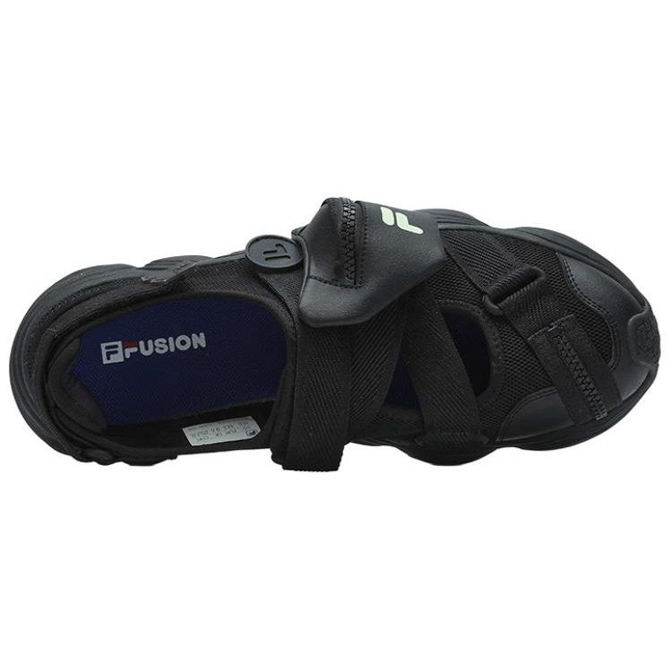 FILA Fusion Tenacity Non-Slip Wear-Resistant Breathable Comfortable Casual Beach Sandals Men sandals Black T12M421404FBK