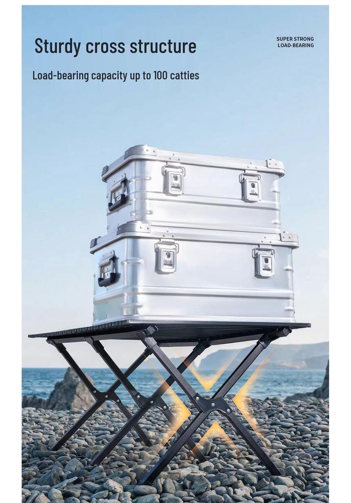 Portable Ultra-light Folding Camping Table and Chair Set for Outdoor Picnics and Barbecues