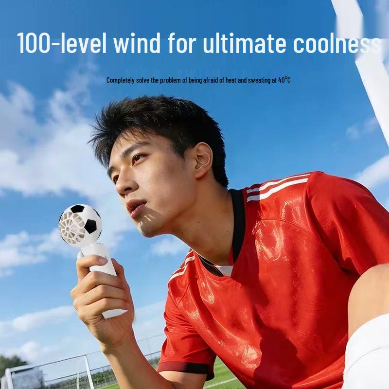 X68 Portable USB Mini Fan: Cooling, Handheld Display for Football Fans