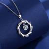 925 Silver Zircon Necklace for Women Wedding Engagement Party Jewelry Gift