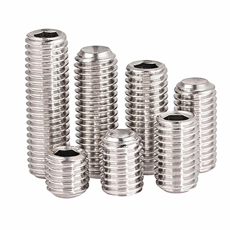 304 Stainless Steel Hex Socket Headless Grub Screw DIN916 M8 M10 M12 M16