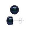 Boucles d'Oreilles - Pearls &amp; Colors - Perle de Culture d'Eau Douce - Perle Noire - Argent 925 - Qualité AAA+ - Femme