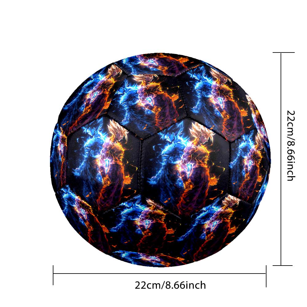 1pc Dragon Ball Z Football Soccer Ball Size 5 Indoor Soccer Ball Fashion Colorful  Backyard Game -Great For Sports Fans Gift HE10