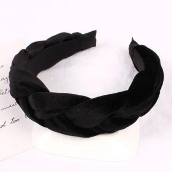 Fasce per Capelli Grandi in Velluto Intrecciato a Torsioni Parrucca Intrecciata Fascia per la Testa a Treccia Larga Accessori per Capelli Donna