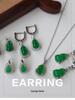 Elegant Zircon Agate Gourd Earrings: Chic, Retro, and Versatile Ear Jewelry