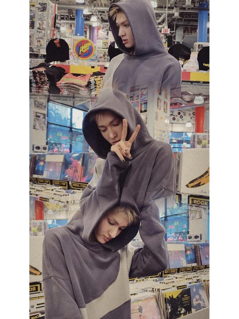 ERL Martin Cortis Patchwork Dekonstruerad Huvtröja