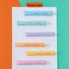 Large Capacity Triangular Morandi Macaron Highlighter Pen, Broad Tip for Students
