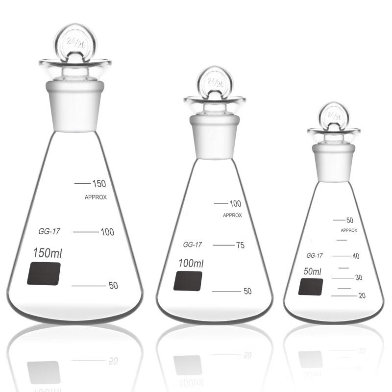 Laboratory Ground Glass Stopper Erlenmeyer Flask
