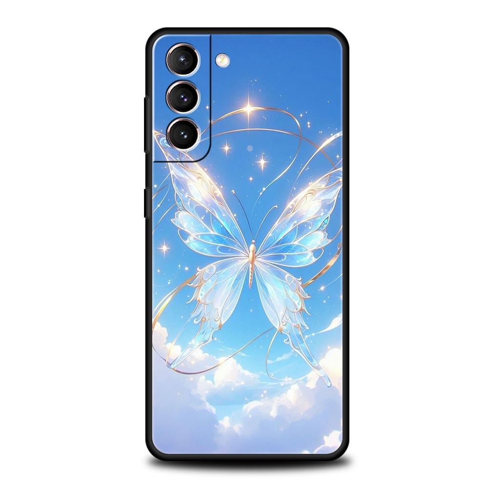 Butterfly Design Phone Case Cover for Samsung Galaxy S26 S25 S24 S23 S22 S20 S21 FE Ultra S25 Edge Plus 5G Soft TPU Shell Fundas