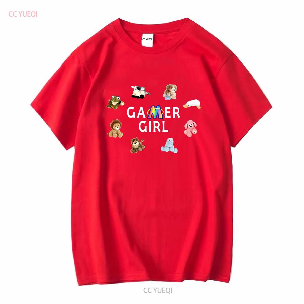 Webkinz Gamer Girl T-Shirt für Fans Y2K Retro Frühe 2000er Nostalgisches Spiel Lang- oder Kurzarm Vintage Gewaschen Homme Atmungsaktiv