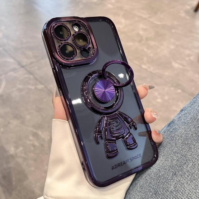 

Чехол-держатель Electroplateastronaut для Iphone 14 13 12 11 Pro Max Xs Xr X 14 7 8 Plus, роскошный мягкий защитный чехол For iPhone 13Pro