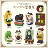 2023 Japan Zakka Cat Bookstore Scene Decoration Bookshelf Decoration Collectible Home Decor Resin Craft Toy Japan Ornaments