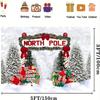 Winter Christmas background wall, forest fairyland, snow, Christmas pine, Arctic holiday, children's portrait decoration backgro