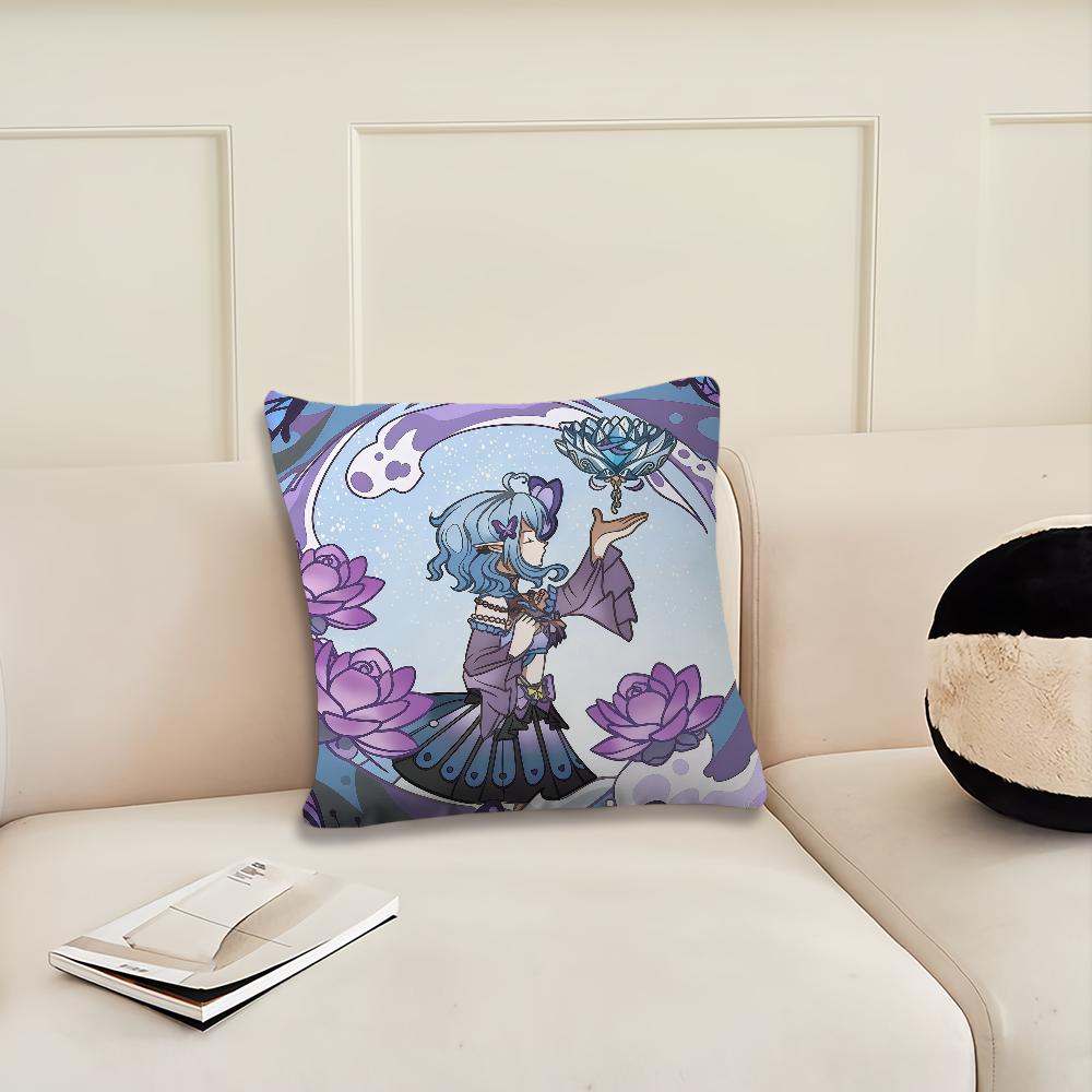 Game Genshin Impact cute e cushion cover Pillow Cover Decoration Room Home Sofa living Office Car Nordic Simplicity