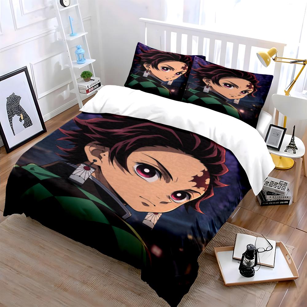 Anime Character Bedding Set Bedding Set (1 Duvet Cover, 2 Pillowcases, Duvet Not Included)