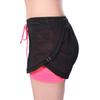 Casual Sports Shorts Fake Two Pieces Drawstring Mesh Double Layer Fitness Training Running Shorts