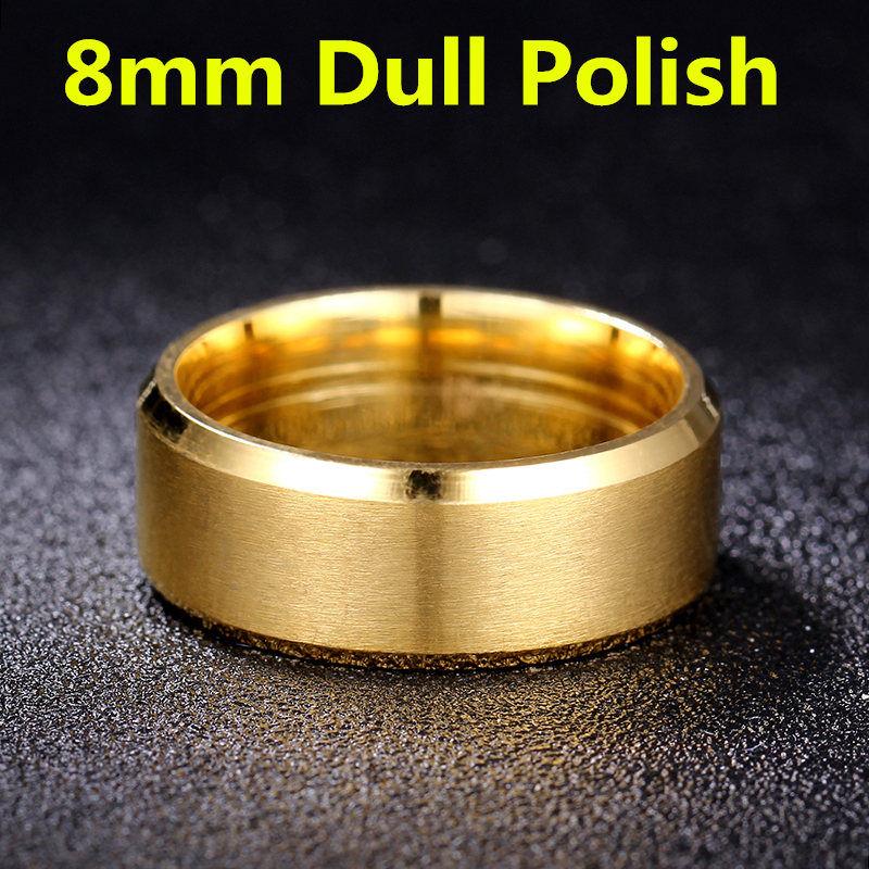 4-8mm Dull Polish Silver Color Titanium Ring For Men and Women Personalized Ring Customize Engraved