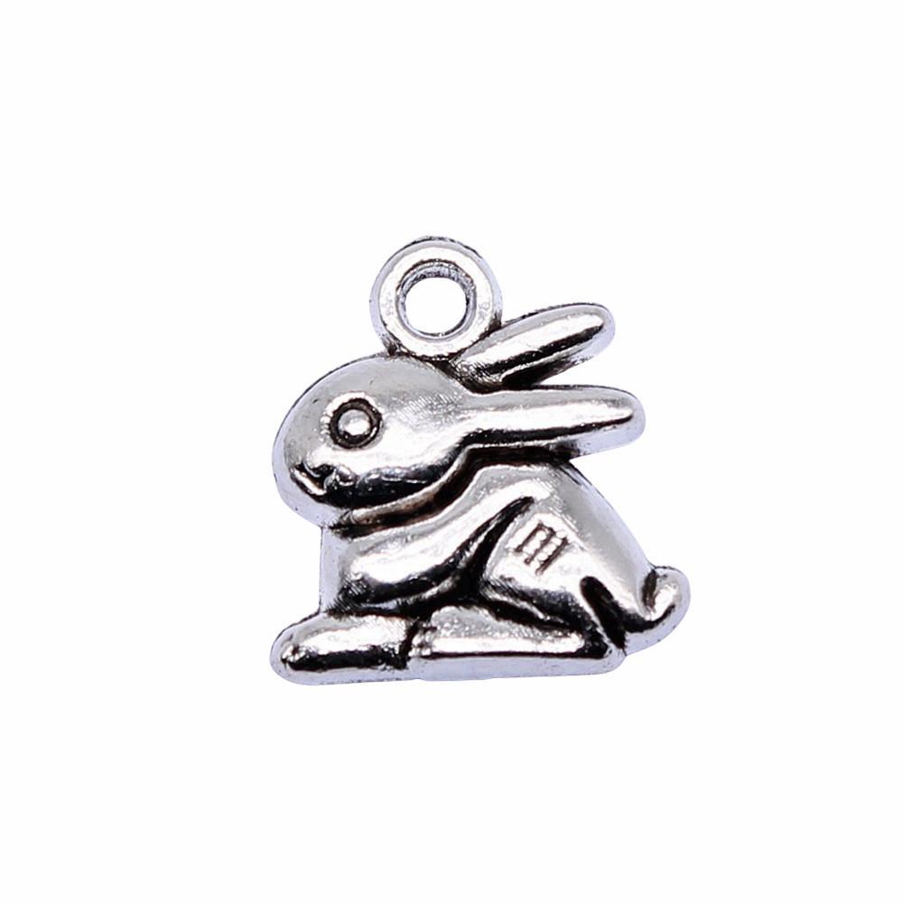 Pig Sheep Cow Mr Rabbit Charms Alloy Pendants For DIY Bracelet Necklace Accessories