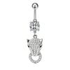 1Pcs  Belly Button Rings Stainless Steel Leopard Navel Piercing Sexy Belly Rings Body Piercing Jewelry Navel Rings