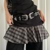 Y2k Women's Rivet Belt Vintage Dress Jeans Belt Retro Leather Waist Belt  Streetwear