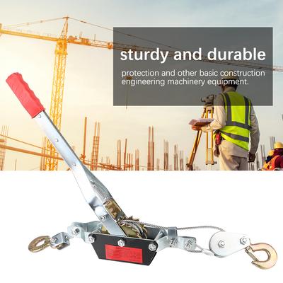 Fio 2T 2m para acessórios de carro de carga Guincho Fixador Corda Tensor de corda Catraca Gancho duplo Tensor de corda Tensor manual