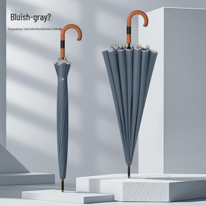 OIMG Large 24-Rib Straight Stick All-Weather Umbrella