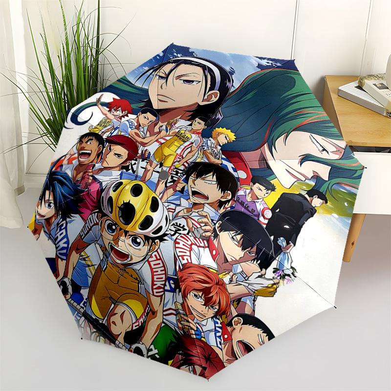 

1pc Shonen Jump Characters Outdoor Umbrella - Automatic Opening/Closing, 3-Fold Design, 8-Bone Iron Frame, Perfect Gift for Fans, Travelers, Ever