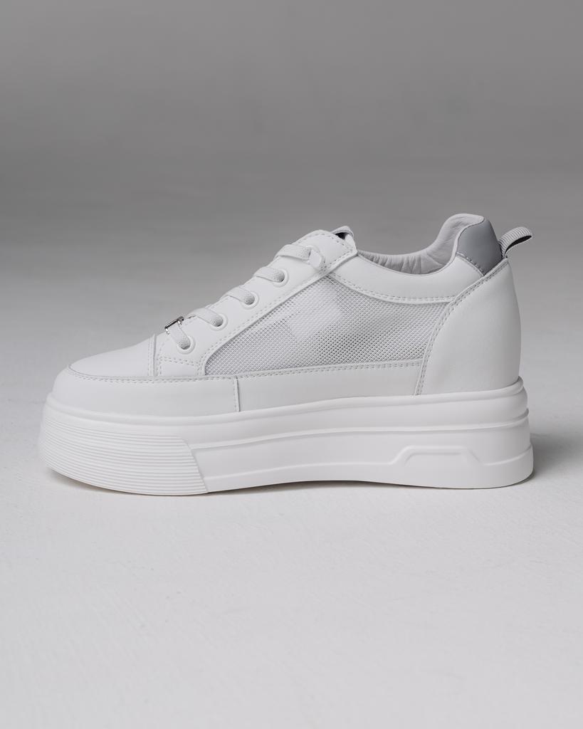 Кроссовки на платформе Prima d'Arte 1131 36 белые кожа