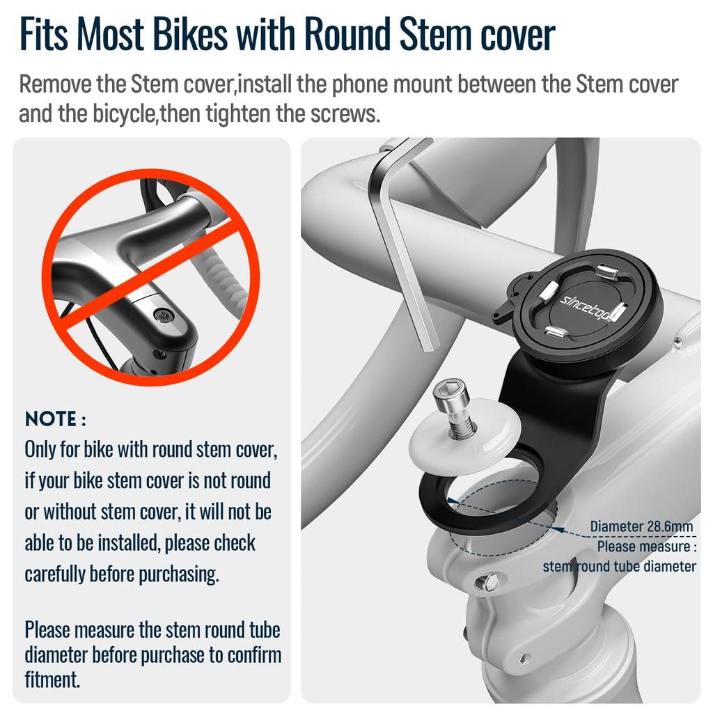 Bicycle Phone Mount Mountain Bike Phone Holder Universal Aluminum Handlebar