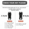 Luxury Genuine Leather for Porsche Boxster Cayman Panamera Cayenne Macan 718/911 Taycan Car Key Case Cover Protective Keychain