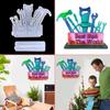 DIY Father's Day Gift Wall Hanging Mould Living Room Wall Pendant Decorative Silicone Mould Diy for Creative Handmade Mo