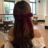 Vintage Velvet Bow Hairpins Barrettes For Women Girls Wedding Long Ribbon Korean Hair Clip Hairgrip Hair Accessories