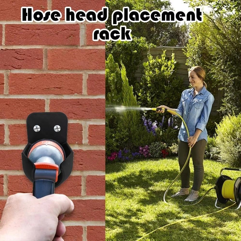 Wall Mounted Garden Hose Spray Holder Nozzle Storage Hose Storage Rack  Garden Watering