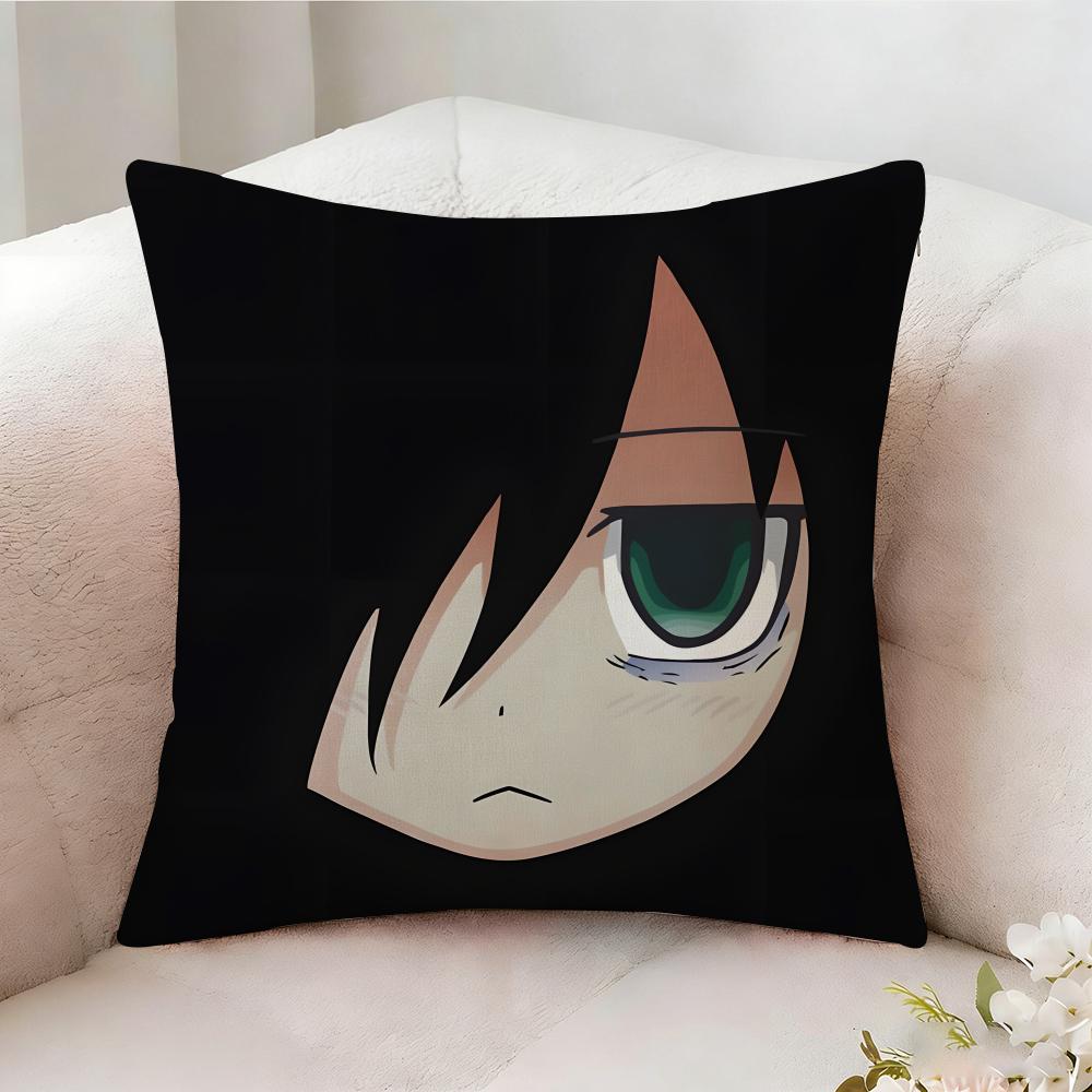 T-Tomoko Kuroki Anime Pillow Case Pillowcase, Double-Sided Printed, Sofa Cushion, Bedroom Headboard Pillow