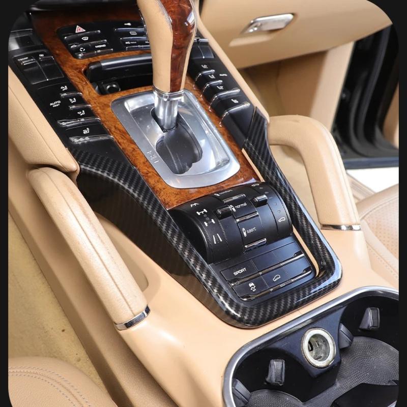 Central Control Frame Trim Center Console Multimedia Surround Trim Sticker Car Accessories For Porsche Cayenne 958 2011-2017
