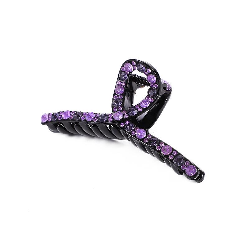 Elegant Rhinestone Diamond-Studded Shark Clip for Women