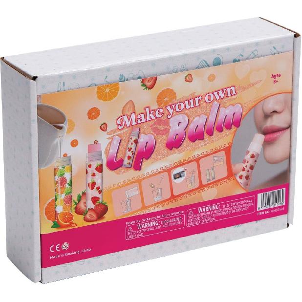 Набор бальзамов для губ Fun Express - Набор для создания натурального бальзама для губ для девочек - Персонализированный набор для изготовления, Творческий DIY для детей - Набор натуральных бальзамов, Веселое творчество